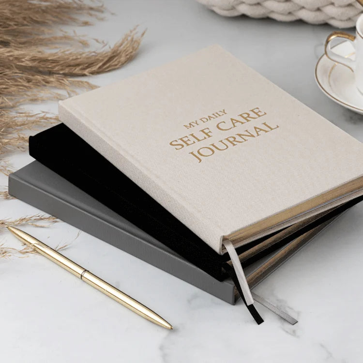 LABON Fabric Covers Self Help My Daily Self Care Mindfulness Motivation Planner and Journal
