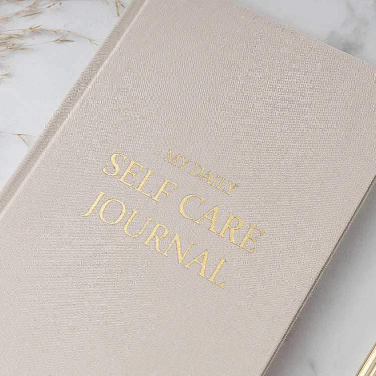 LABON Fabric Covers Self Help My Daily Self Care Mindfulness Motivation Planner and Journal